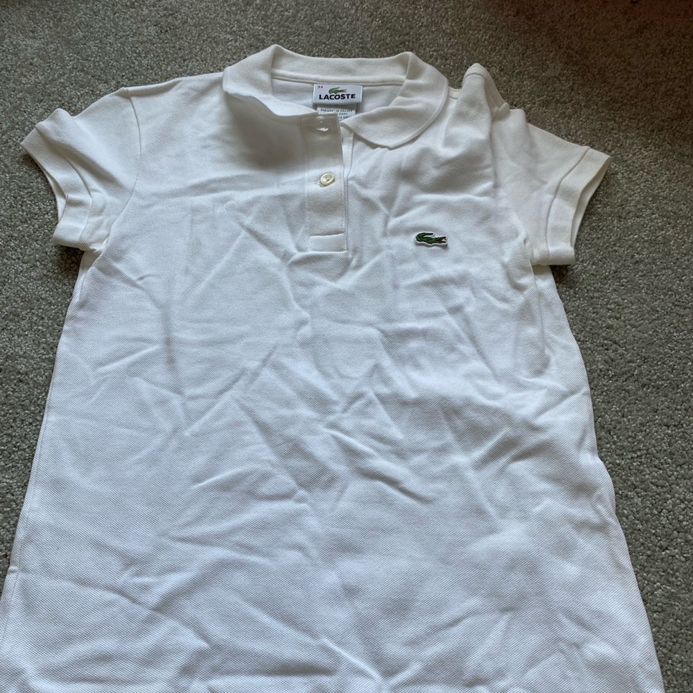 Lacoste White Polo